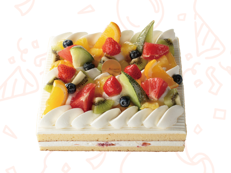 フルーツスクエアデコレーション