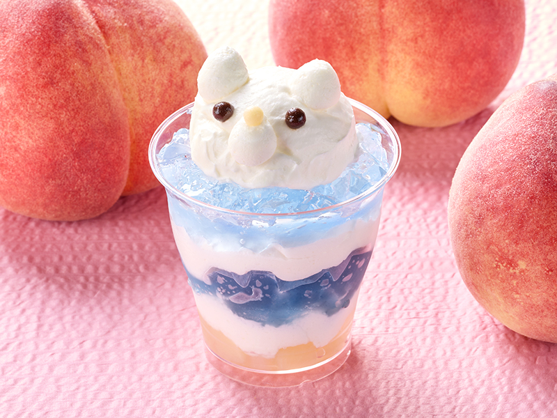 しろくま白桃ソーダゼリー