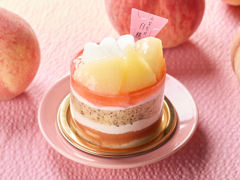 山梨県産白桃と紅茶のプレミアムフレジェ