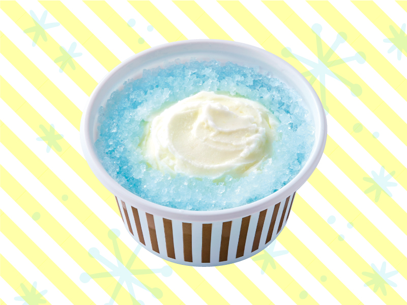 白州名水かき氷フロート_ソーダ＆バニラ