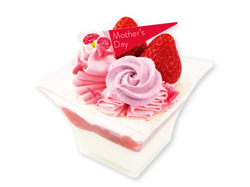 母の日 お花のカップデザート