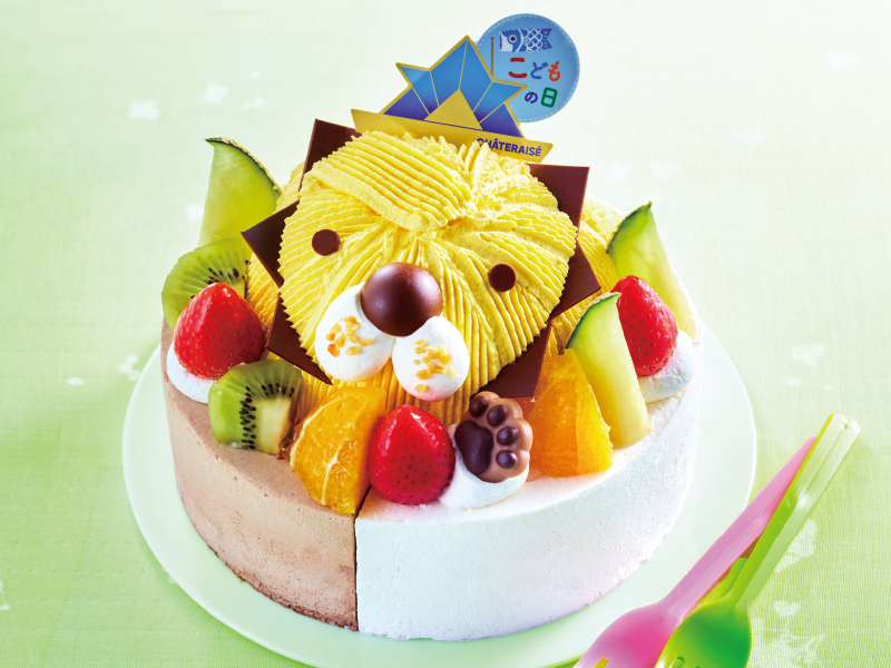 こどもの日2つの味が楽しめるハッピーどうぶつデコレーション